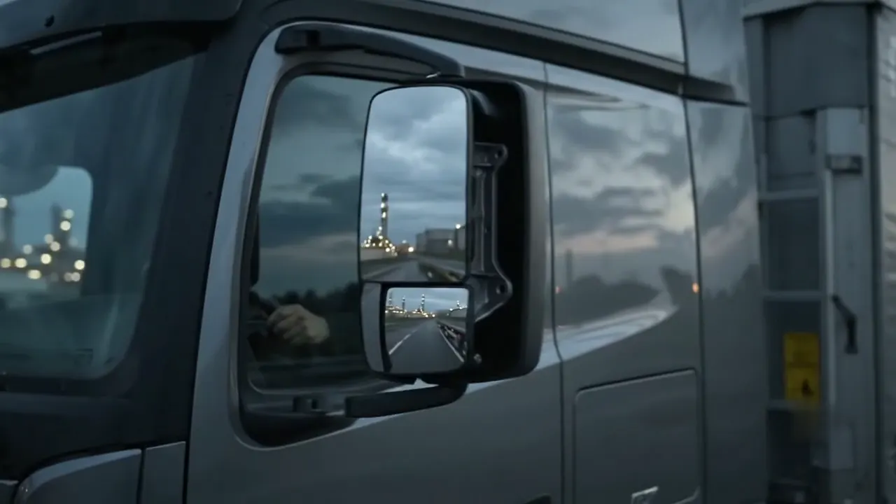 Truck exterior components separated to show replacement part systems