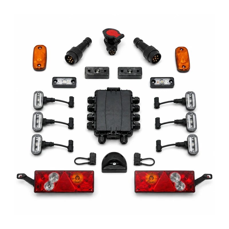 Complete trailer lighting set KNB-SER-0001, ADR-certified variant