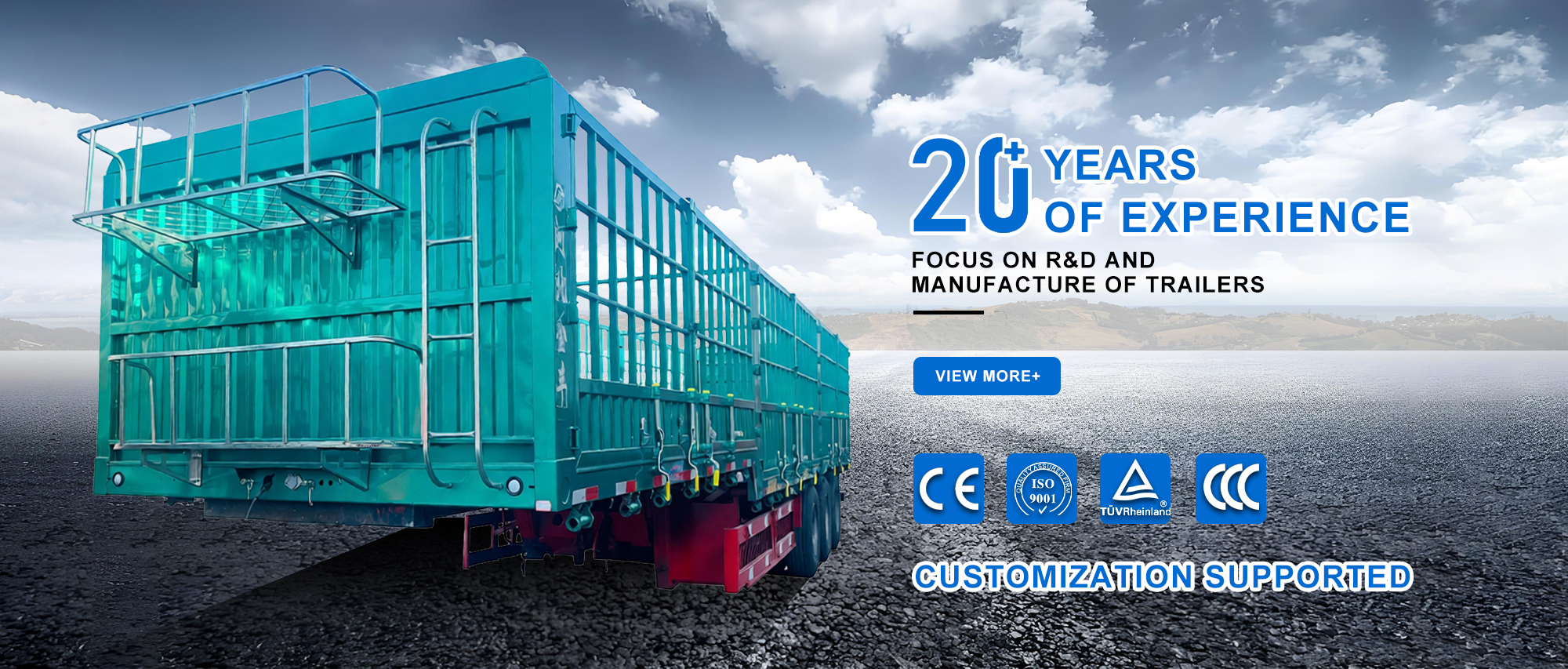 Fence cargo truck trailer