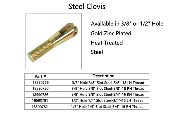 Performance Circle Track Race Car Threaded Steel Clevis Joints Rod End