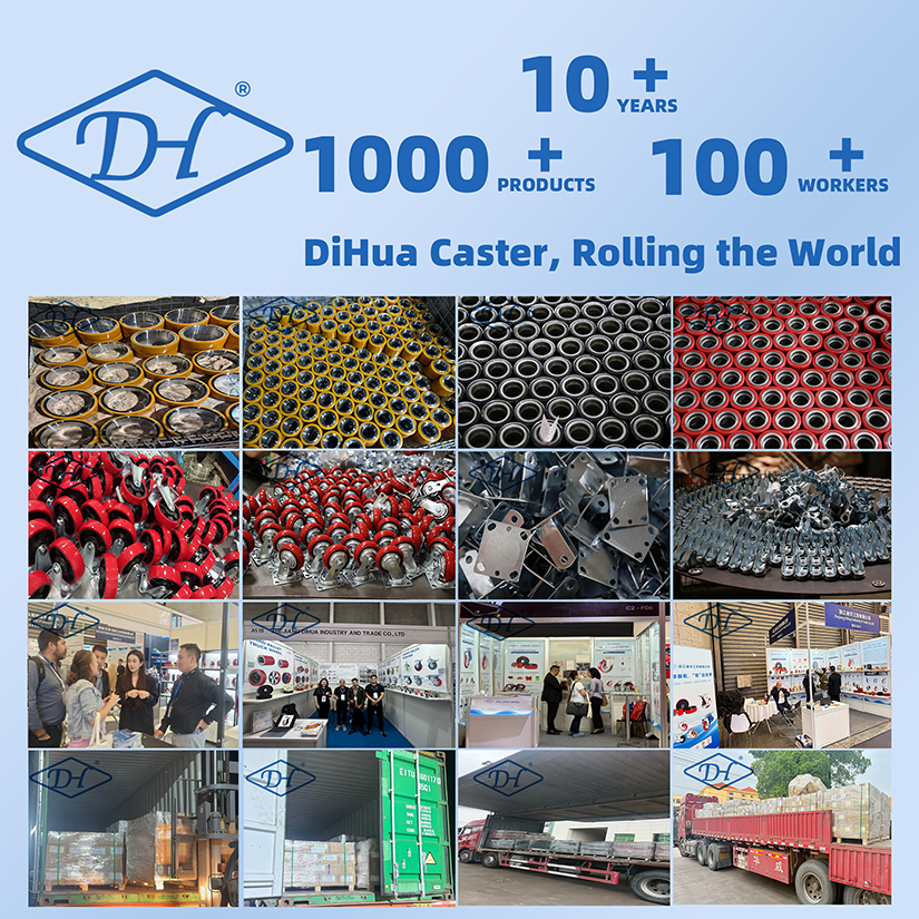 150x47 Yellow Iron Core PU Wheel Ball Bearing Sealed Bearings Heavy Duty Steering Bearing Roller For Xilin Manual Pallet Jack
