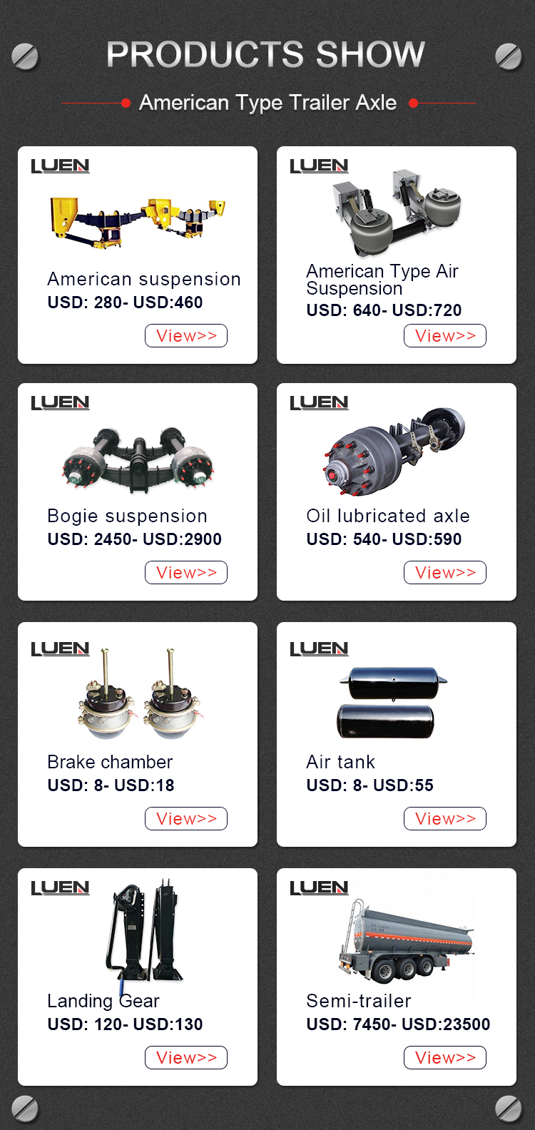 Related Trailer Parts Catalog