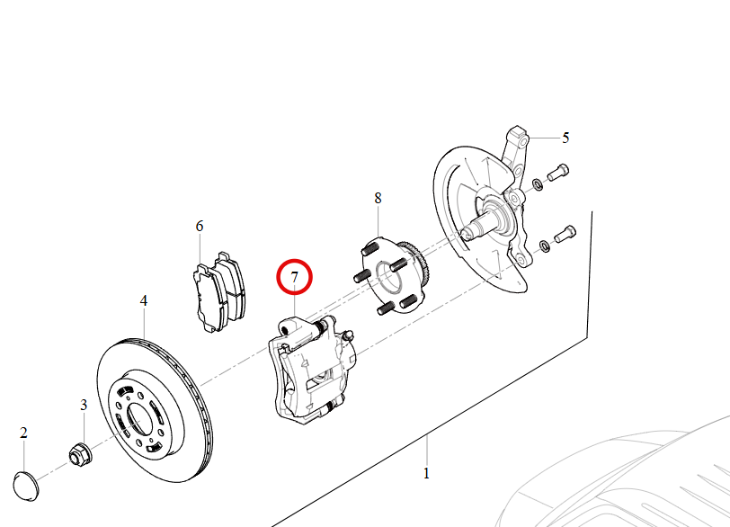 New OEM Shinerayswm Front Brake Caliper Assembly OE 3501130-BB010-A000000 for T20S 2019- SRM Brilliance