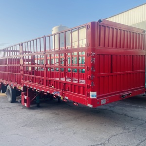 JINFENG 2/3 Axle Steel Closed Pickup Side Wall Fence Semi Trailer