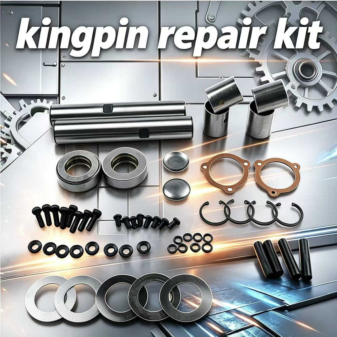 China Kingpin Repair Kit for Size 36.5X216 New IATF16949 Certified 45# Steel Auto Steering Systems
