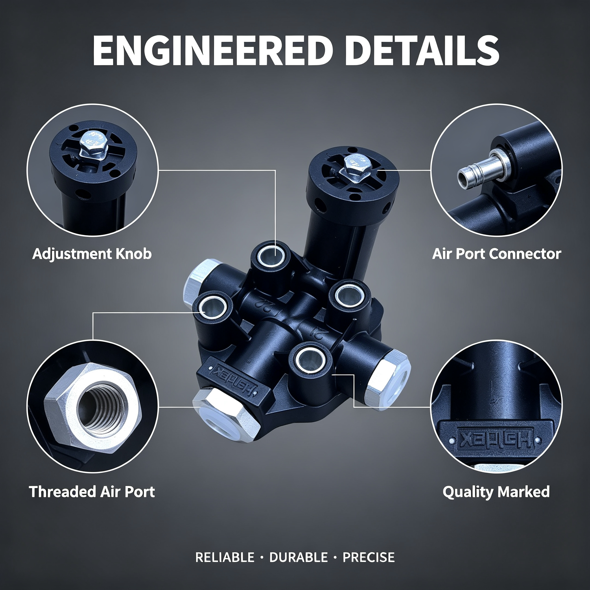 New Threaded Air Suspension Leveling Valve Height Control Valve for Kinglong Zhongtong Ankai Coach Bus Air Spring Spare Parts