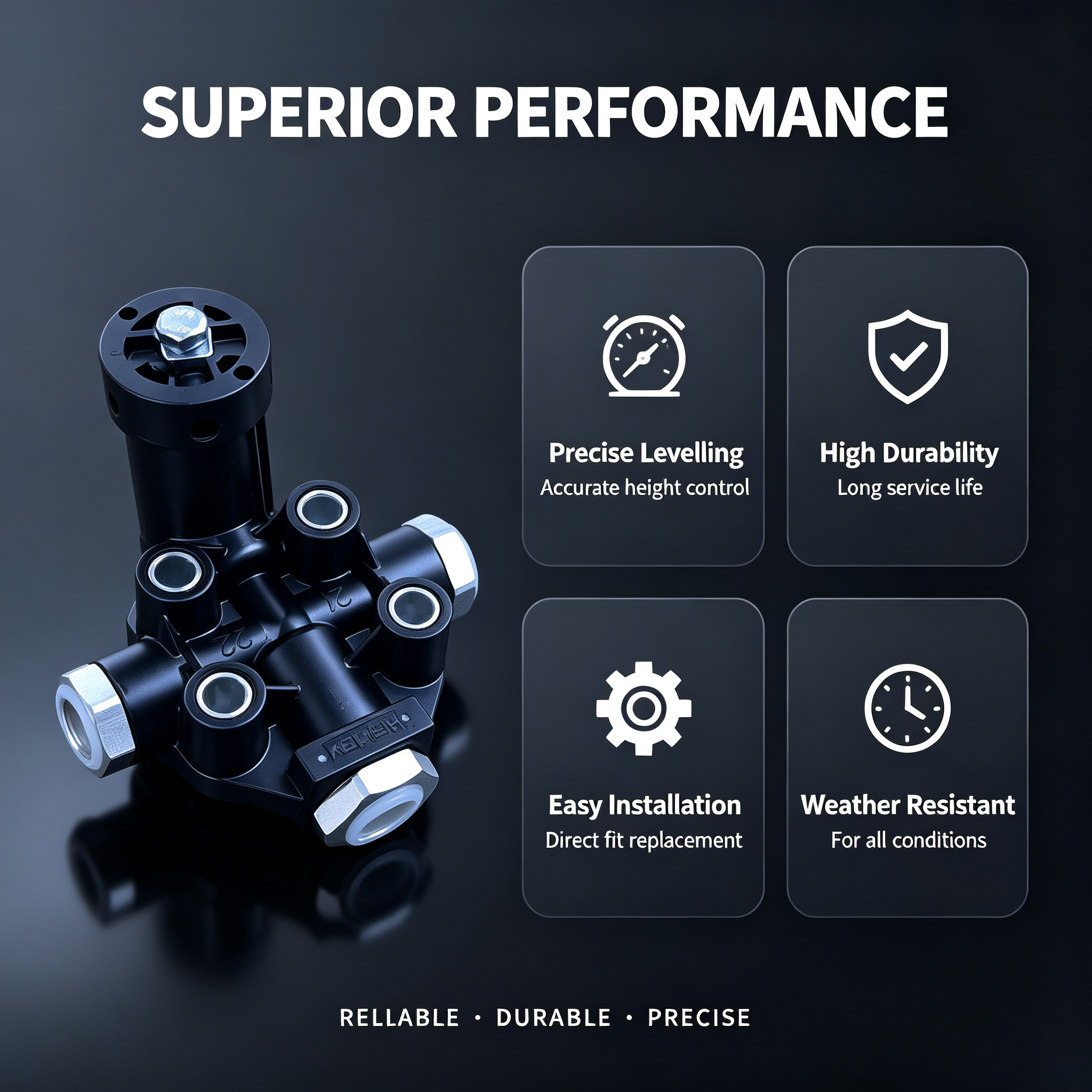New Threaded Air Suspension Leveling Valve Height Control Valve for Kinglong Zhongtong Ankai Coach Bus Air Spring Spare Parts